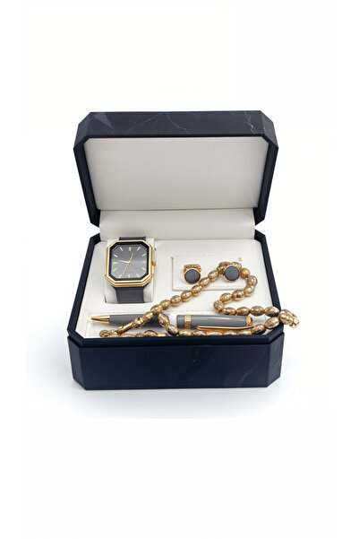 Boutique Royal Men's Accessory Set, Gray