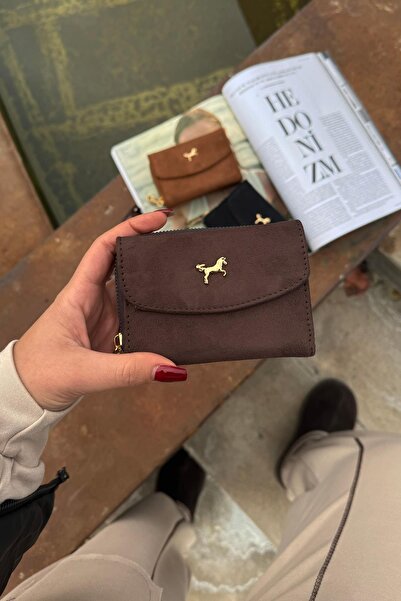 Store Cavie Süet Kadın Kullanışlı Cüzdan
