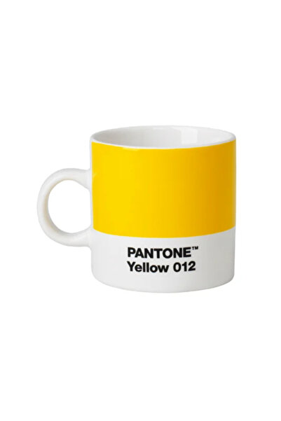 Pantone Porselen Yellow 012 Sarı Espresso Fincanı