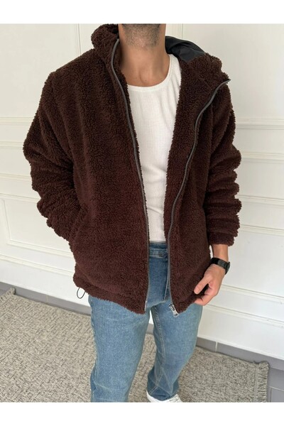 Beylerce Brown Lamb Plush Jacket