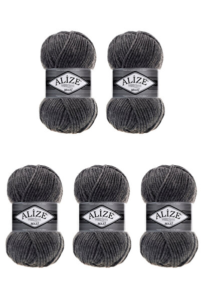 Alize 5 Pcs SuperLana Maxi 182 Thick Hand Knitting Turkish Yarn