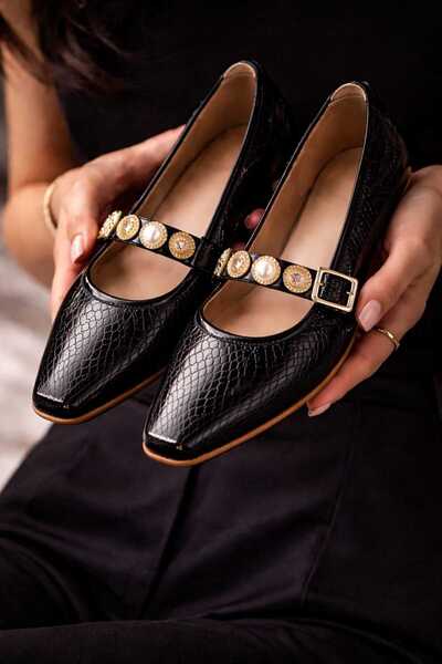 Slipcat Daily Women's Ballerinas Adjustable Buckle Lightweight Comfortable Shoes