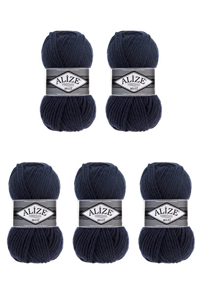 Alize 5 Pcs SuperLana Maxi 58 Thick Hand Knitting Turkish Yarn
