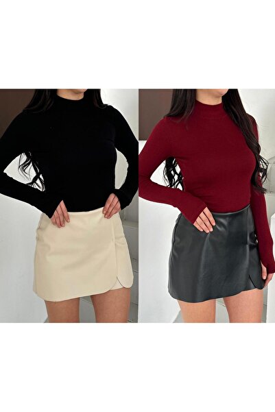 Makarina Women's Modal Fabric Finger-Through Bluz Bady