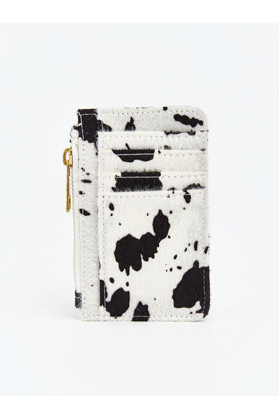 LC Waikiki Ozmarka New Season Patterned Zippered Women's Card Holder Wallet