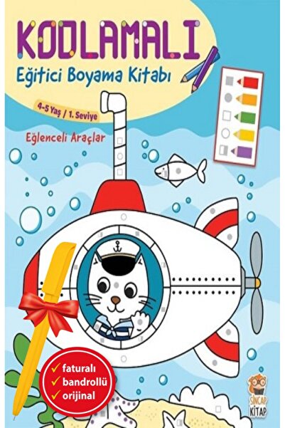 Sincap Kitap Alfa Pen+Coding Educational Coloring Book - Fun Tools (4-5 Years...