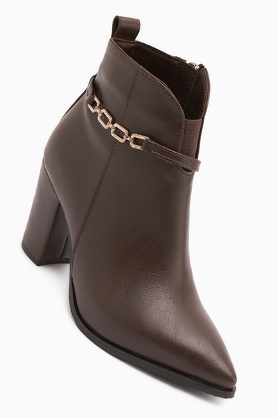 Limoya Sussi Brown Heeled Women's Boots