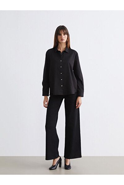 LC Waikiki Relaxed Fit Poplin Women's Shirt from Uzg Store for Style Enthusiasts