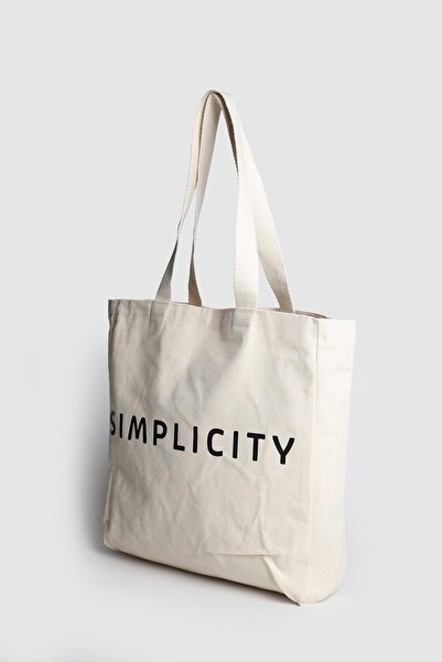 Store حقيبة قماش منقوشة نسائية