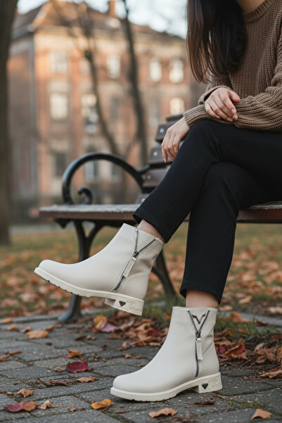 FLORİN Kadın Kışlık Su Geçirmez Düz Taban Bot