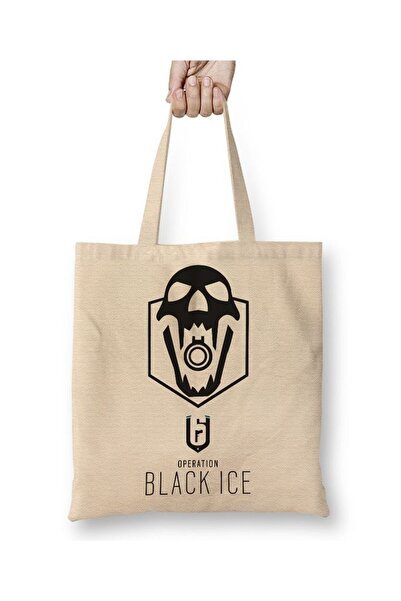 Toyaso Tom Clancy's Rainbow Six Siege White Tote Bag Long Handle Shopping Bag...