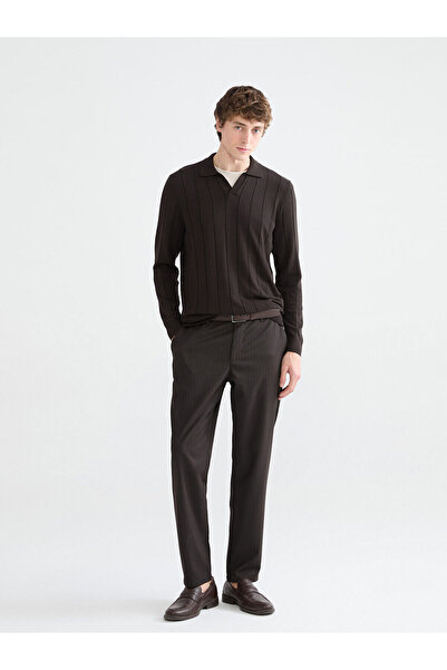 LC Waikiki Ανδρικό παντελόνι καφέ στάνταρ από την MG TREND