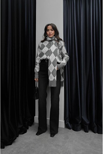 Havoş Black Straight Leg Belted Jeans