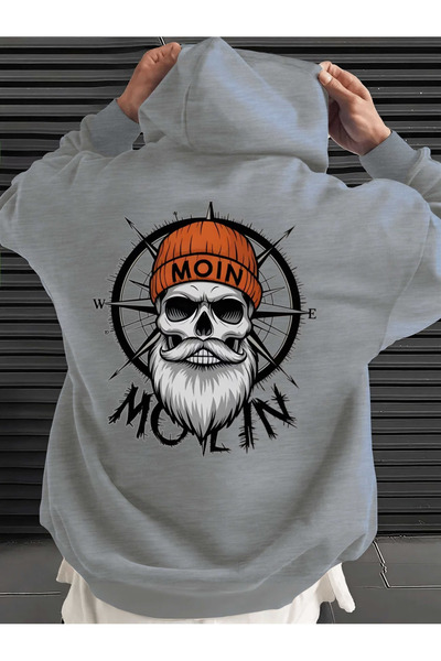 Marco Fresco Printed Unisex Oversized /Relaxed Fit Basic Thick/Fleece Lined H...