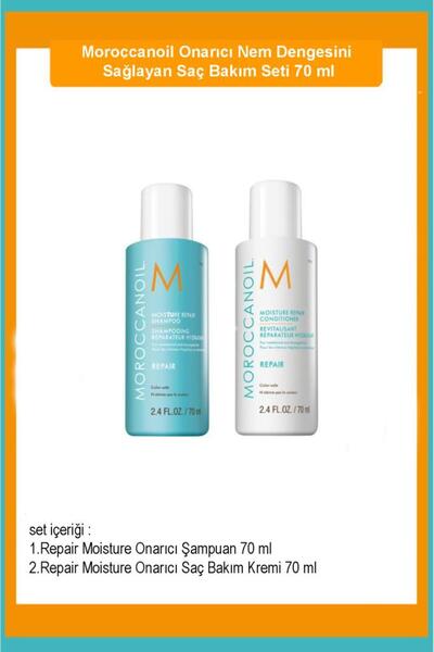 Moroccanoil Onarıcı Nem Dengesini Sağlayan Saç Bakım Seti