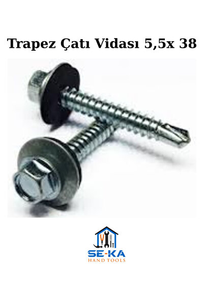 SEKA HAND TOOLS Trapez Çatı Vidası 5,5x 38 25 Adet
