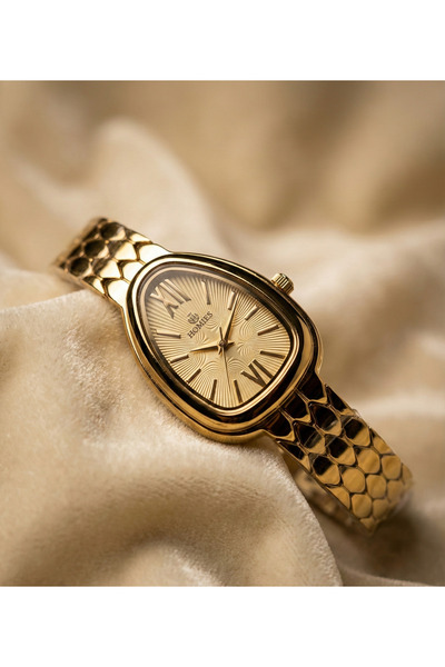 Homies Luxury Snake Design Metal Strap Vintage Women's Wristwatch Gift