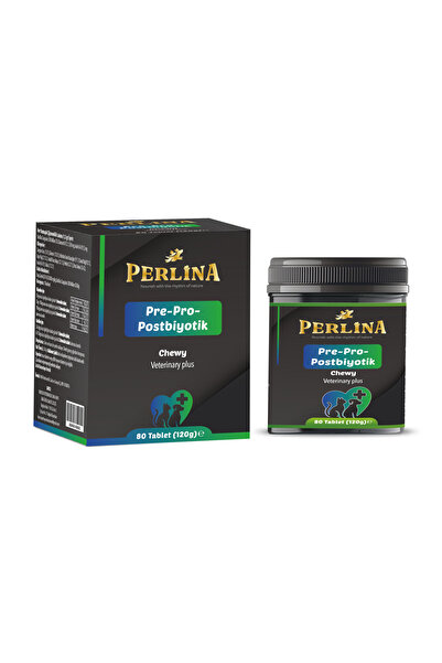 Perlina Pre-Pro-Postbiyotik Tablet Kedi ve Köpekler İçin Sindirim Sistemi Des...
