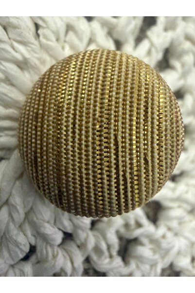 Zümrüdüanka Handmade محتوى حزمة الأزرار المزودة بخطافات ومغطاة بقماش ذهبي لام...