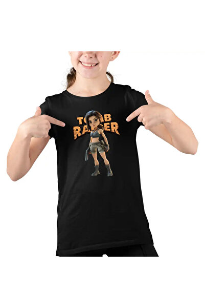 OEM Παιδικό Κορίτσι Tomb Raider Indiana Jones Lara Croft Soldier T-shirt