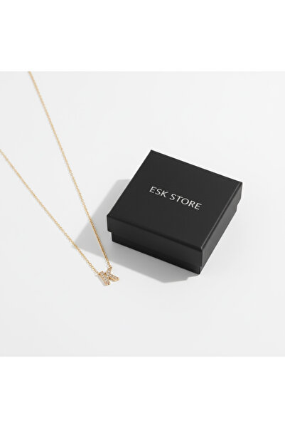 NO BRAND Minimal Harfli Kolye “K”