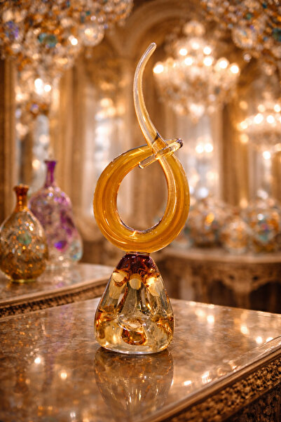 hediyeconcepti Murano Cam Modern Spiral Dekoratif Obje – El Yapımı Sanat Eseri