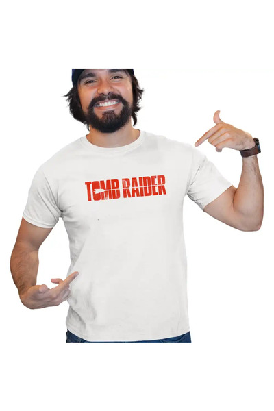 OEM Tricou Barbati Tomb Raider Logo Sageata Arc Lara Croft Armata