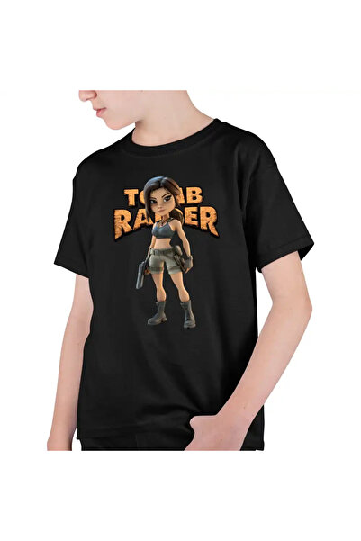 OEM Παιδικό Αγόρι Tomb Raider Indiana Jones Lara Croft Soldier T-shirt