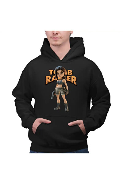 OEM Men's Sweatshirt Tomb Raider Indiana Jones Lara Croft Soldier