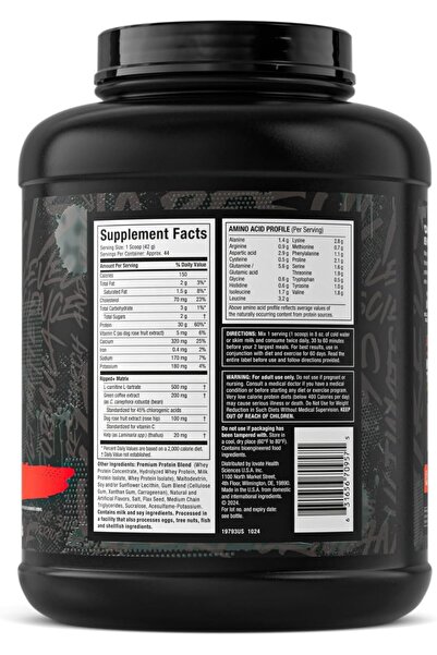 MUSCLETECH Nitro Tech Ripped Whey Protein Isolate & Peptides Lean Muscle & Weight Management ( Vanilla Bean, 4 Lb)