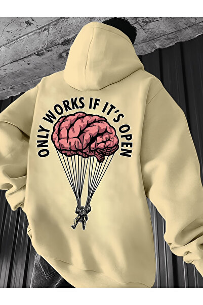 ibibik moda Printed Unisex Oversized /Relaxed Fit Basic Thick/Fleece Lined Ho...