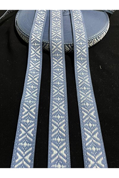 ULUPAMİR شريط منسوج ضيق باللونين الأزرق والأبيض