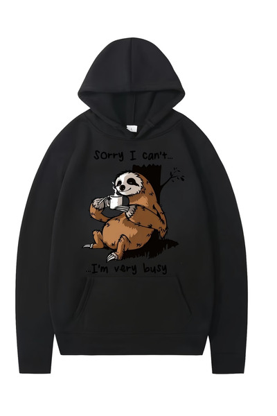 ibibik moda Printed Unisex Oversized /Relaxed Fit Basic Thick/Fleece Lined Ho...