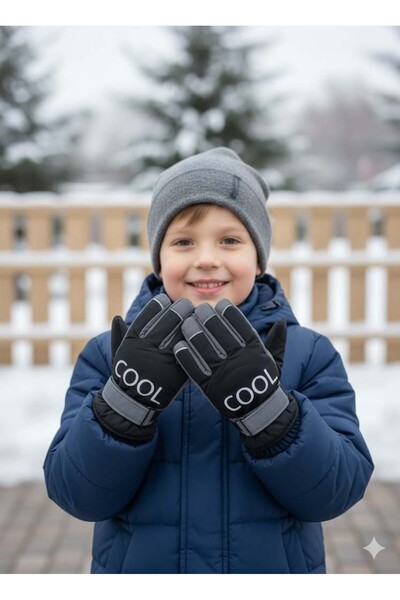 MİNİKO KİDS Ki̇tti̇ 422-0017 Children 9-14 Snow Ski Gloves