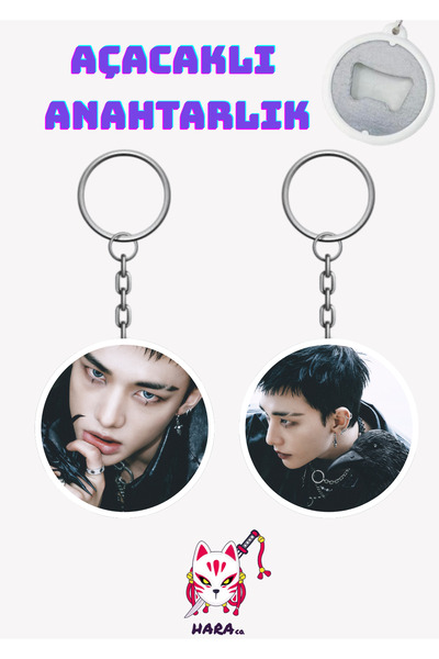 Hara Company Set de deschizători de chei Stray Kids Hyunjin Do it Album versi...