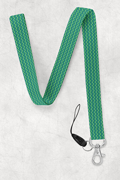 BUEMİ Green Themed Neck Strap, Neck Strap Lanyard, Card and Phone Holder - Ba...