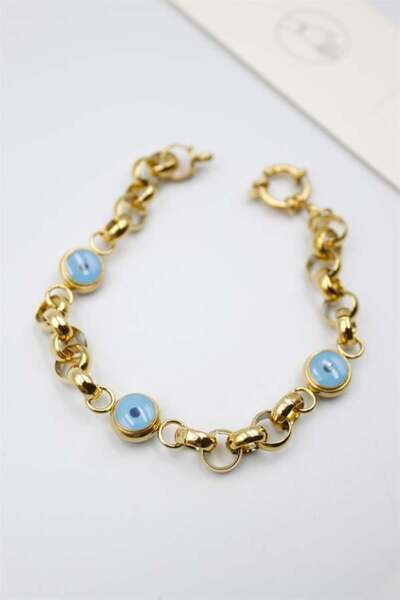 OEM Evil Eye Bead Bracelet - Gold