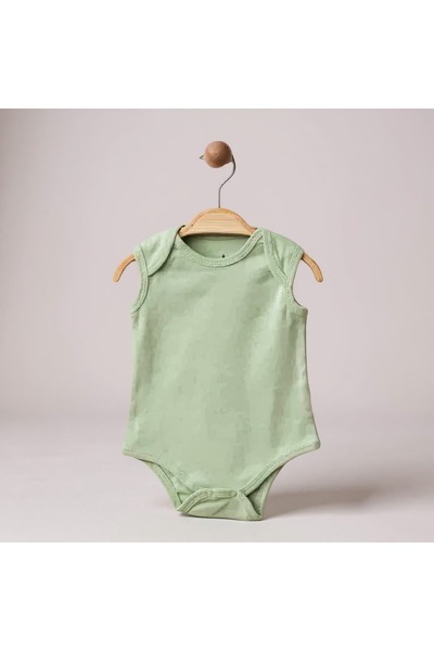 The Nest Kids Heart & Hug Duo 2-Piece Organic Cotton Body Set Green