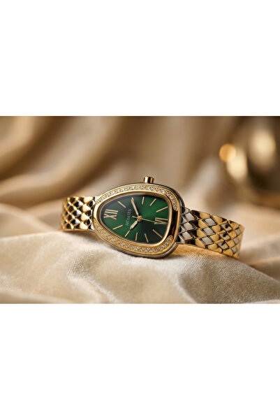 Homies Italian Design, Luxury Women's Watch with Crystal Stone and Steel Band