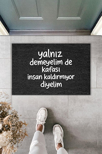 Rugmood طباعة رقمية حديثة - لا نقول 'لا' إذا لم نرفع رؤوسنا - سجادة أمام الباب