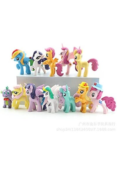 OEM Set 10 figurine Ponei, decorare tort sau decorare, multicolor, 41 cm, var...