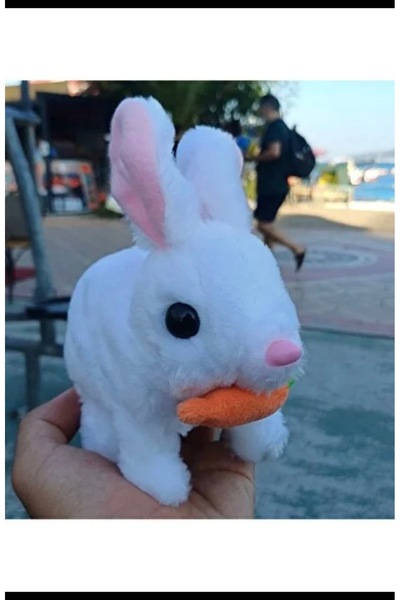 Samatlı Oyuncak Zıp zıp ışıkı tavşan