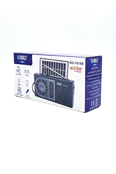 Rovolt NS-7010S Radio with Bluetooth – 3-band AM/FM/SW radio, USB/TF player, ...