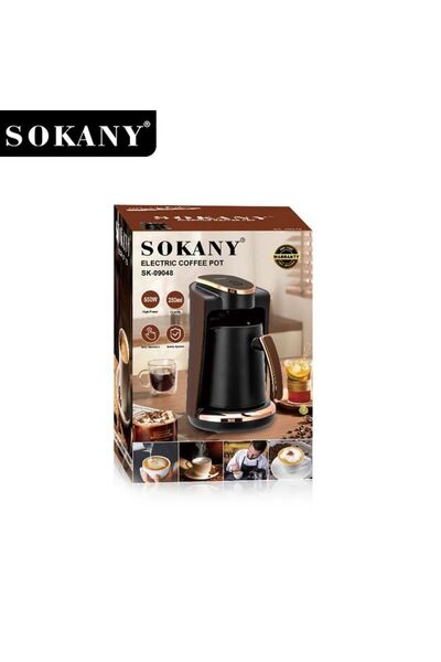SOKANY ماكينة قهوة تعمل باللمس بقدرة 550 واط، بسعة 250 مل، لتحضير كوب واحد من...