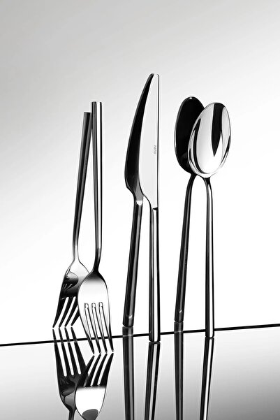 Nehir Glory 18 Piece Cutlery Set 6 Person Stainless Steel