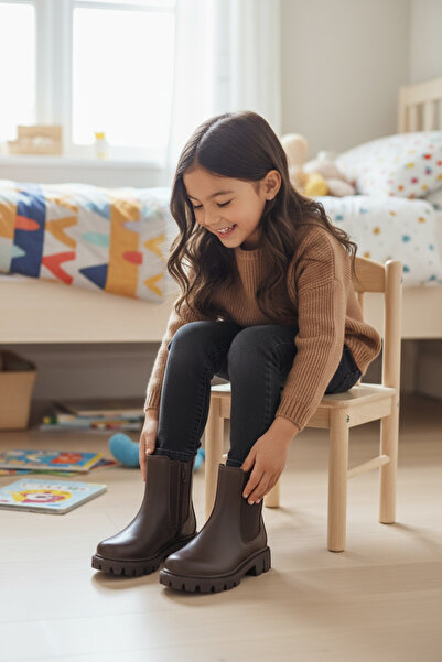 Ensa Çocuk Kışlık Chelsea Lastikli Bot