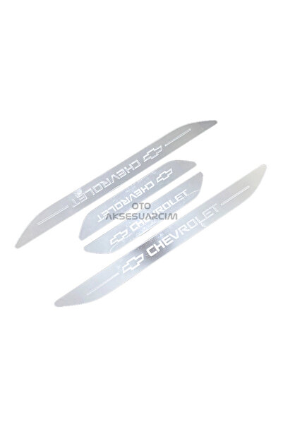 CAN Chevrolet Plexi Nickelage Auto Car Door Sill Strip 4 Pcs