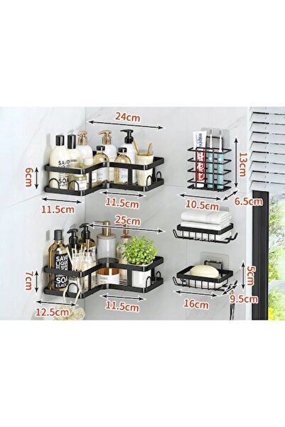 verk group Lemaro® Shower Shelf Set with 2 Corner Shelves