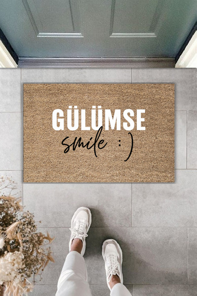 Rugmood Modern Digital Printing - Smile :) - Doormat