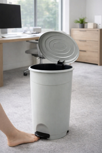 ŞENFA HOME 12 Litre Gri Pedallı İç Kovalı Çöp Kovası | Koku Önleyici Kapaklı ...
